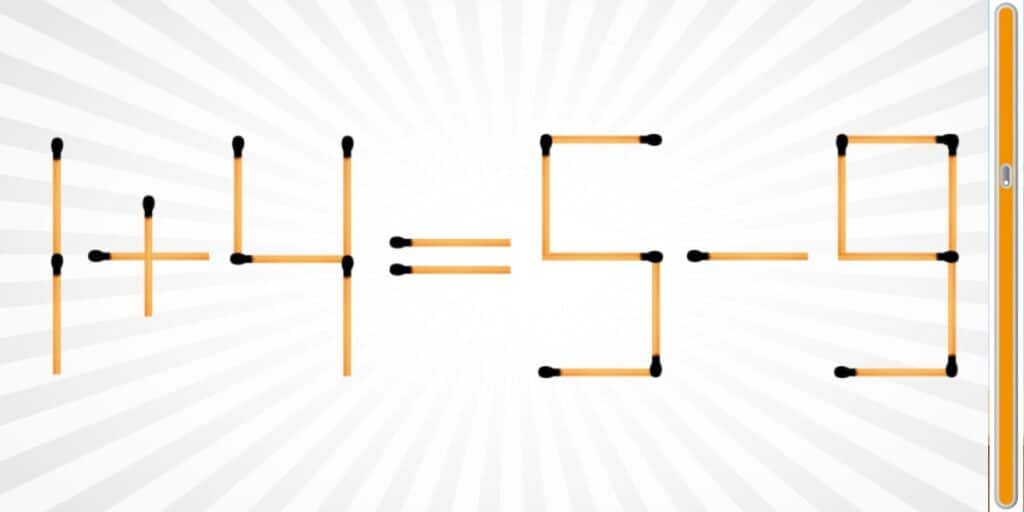 Sfida di logica: Solo i Geni del QI possono risolverla spostando 1 sola corrispondenza in meno di 8 secondi! Sei tra loro?